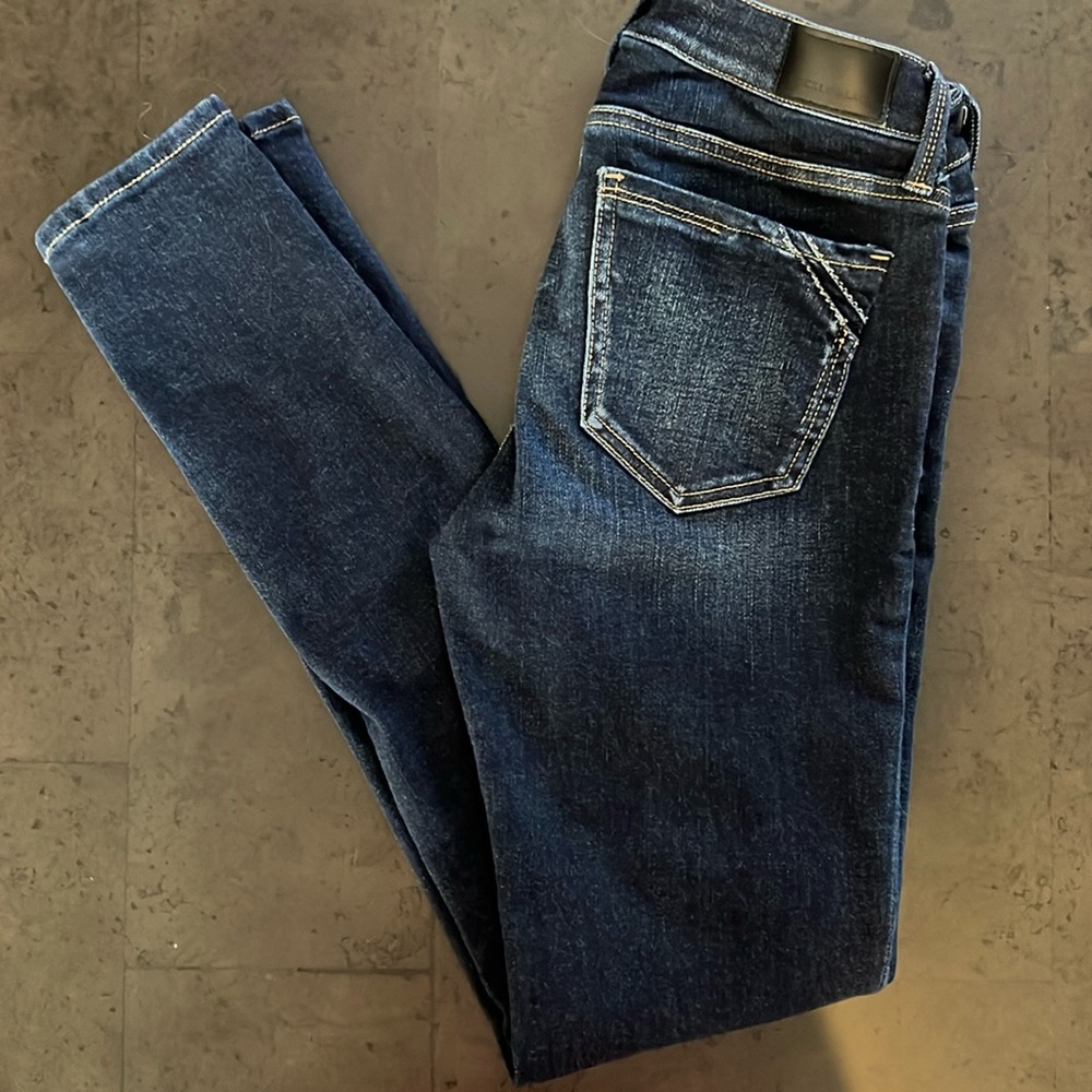 Buckle Black Dark Skinny Jeans